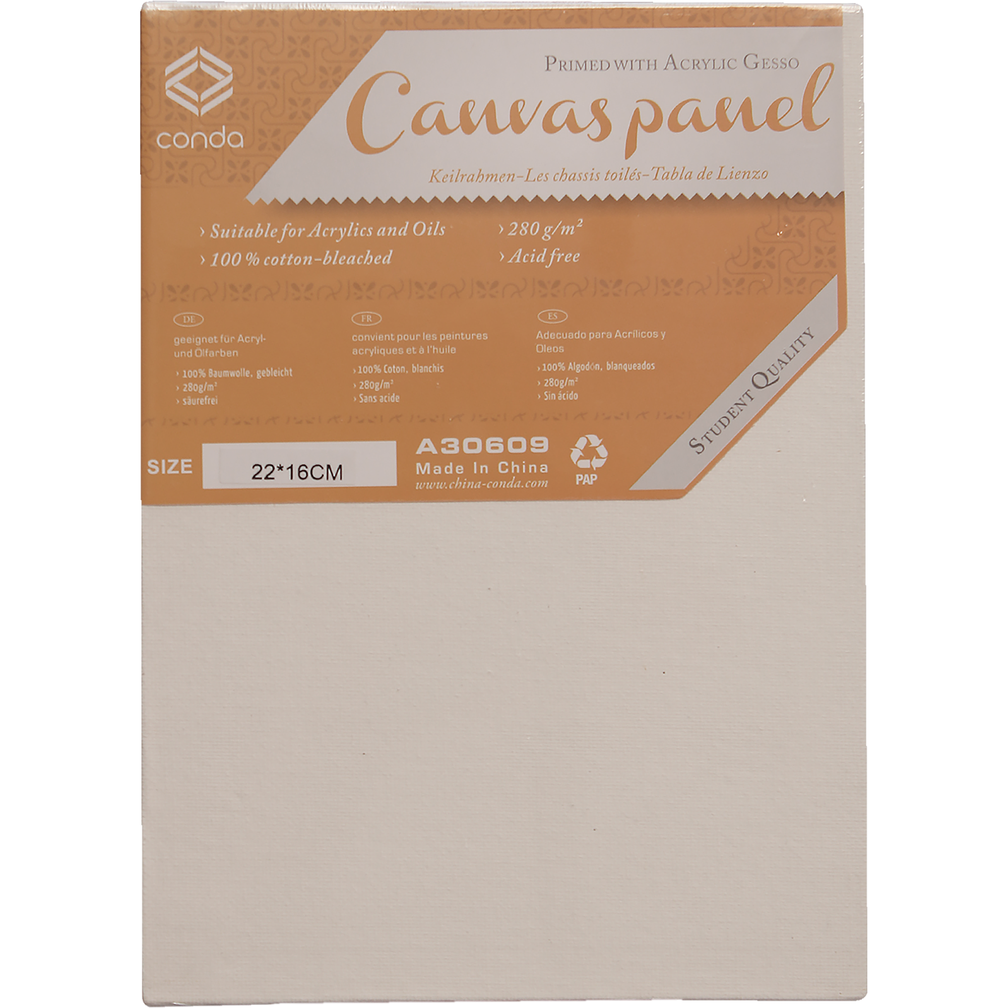 CANVAS CONDA 22X16CM 3MM GROSOR RF A30609 (2021)