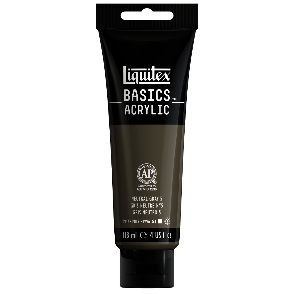 ACRILICO LIQUITEX BASICS | 118 ML | RF 599 | GRIS NEUTRO              