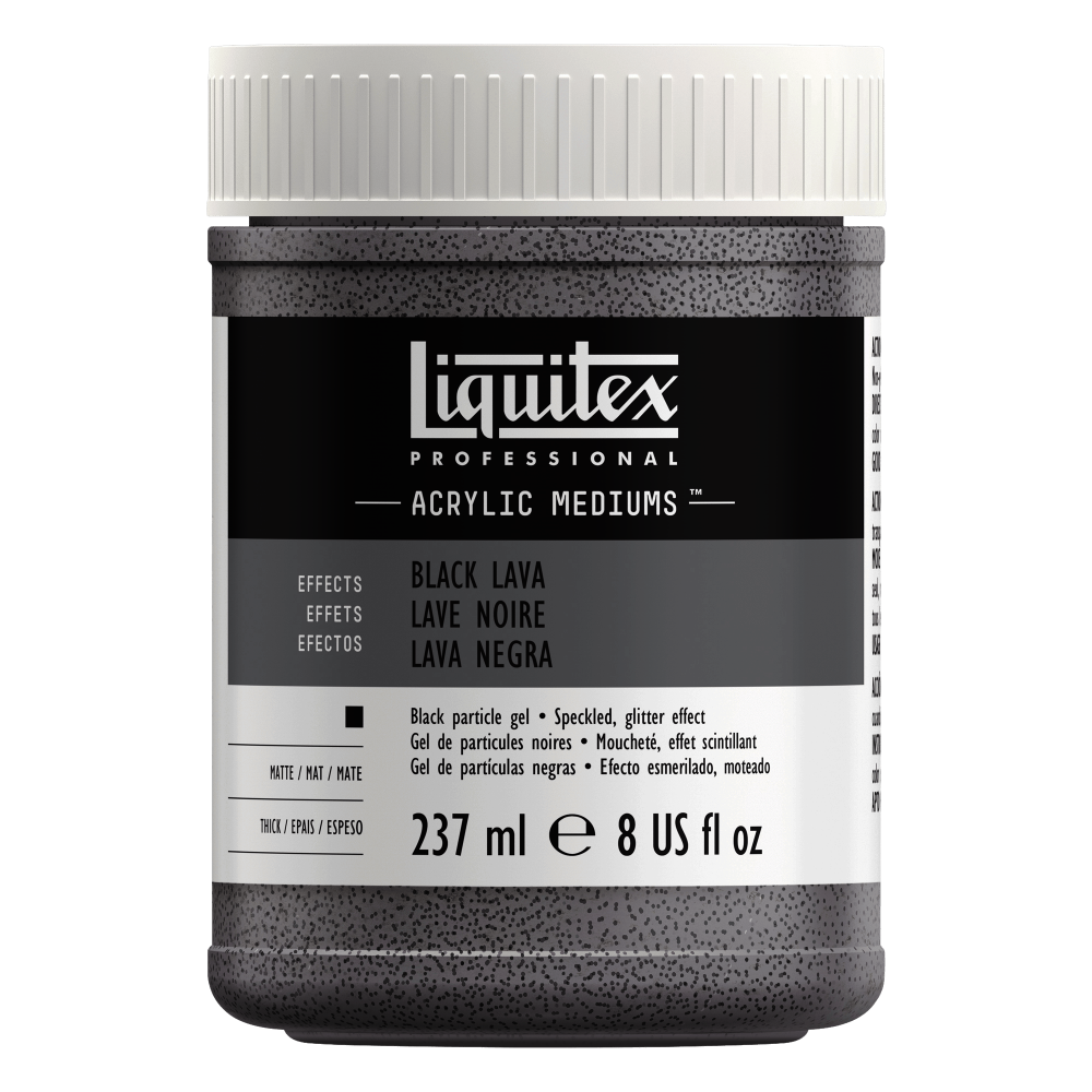 MEDIO LIQUITEX GEL LAVA NEGRA 7108 PARA ACRILICO 237ML     
