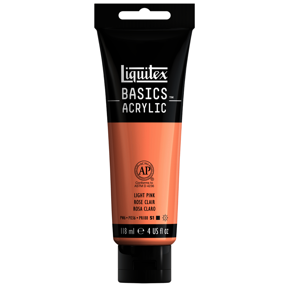 ACRILICO LIQUITEX BASICS | 118 ML | RF 810 | ROSA RETRATO CLARO       