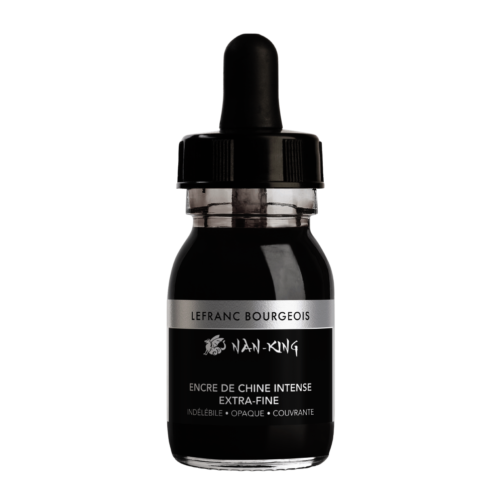 TINTA CHINA NAN-KING | CALIGRAFIA | 30ML | LEFRANC | NEGRO     
