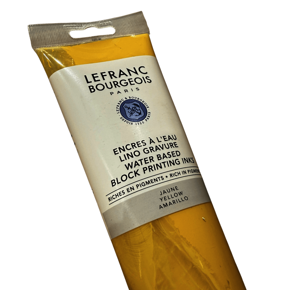 TINTA GRABADO LINOLEO AGUA LEFRANC 250ML RF 218 AMARILLO    