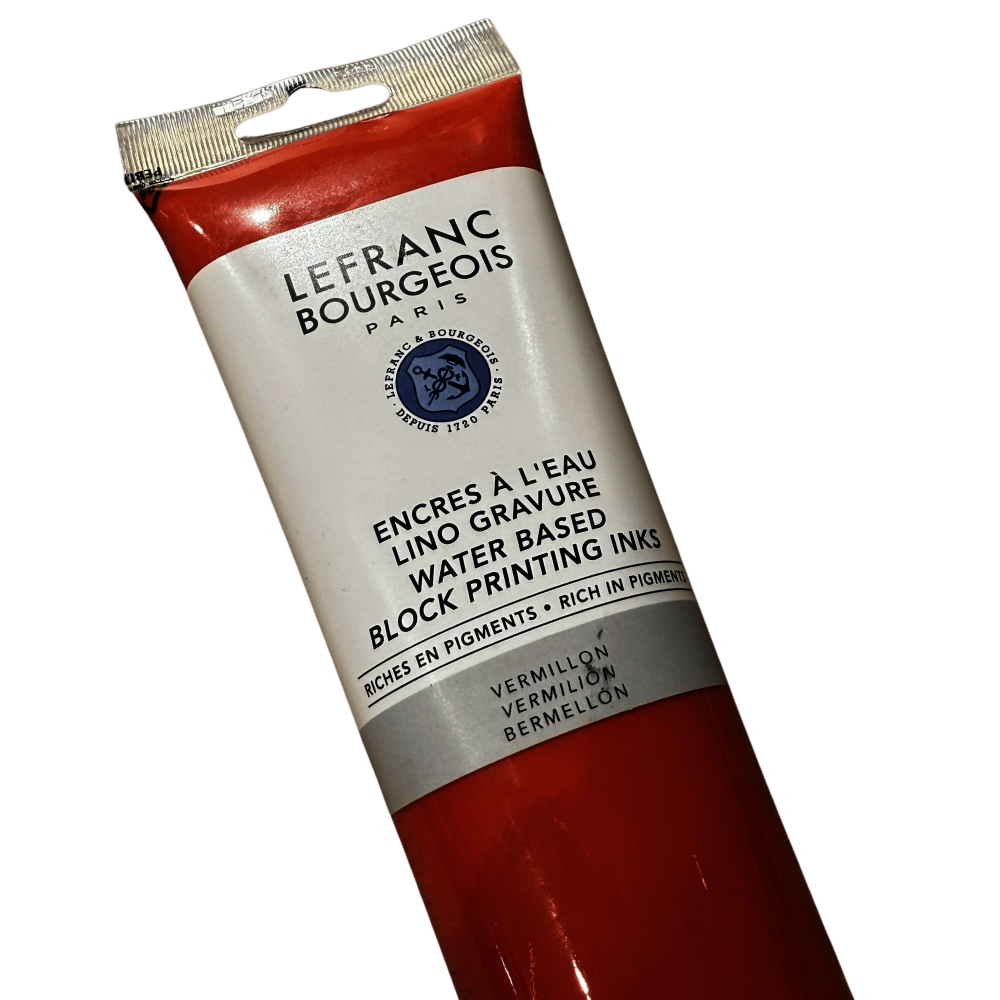 TINTA GRABADO LINOLEO AGUA LEFRANC 250ML RF 220 ROJO        