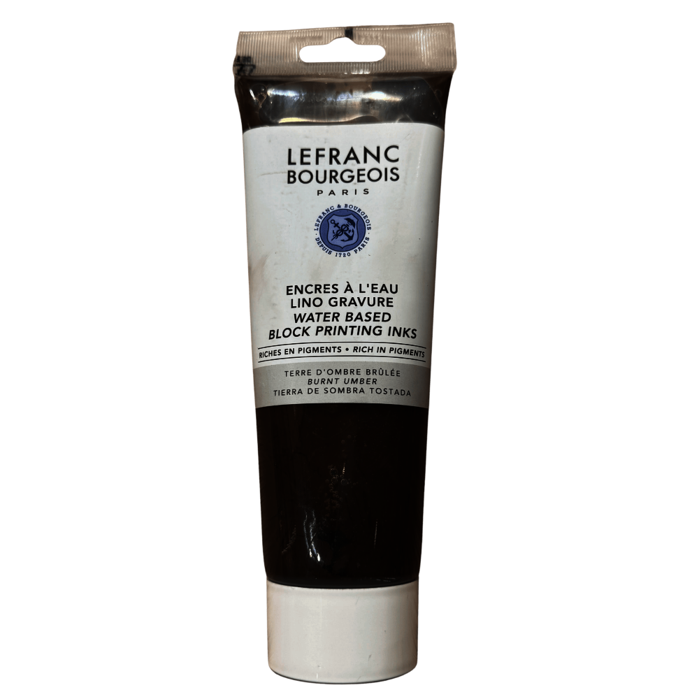 TINTA GRABADO LINOLEO AGUA LEFRANC 250ML RF 226 CAFE        