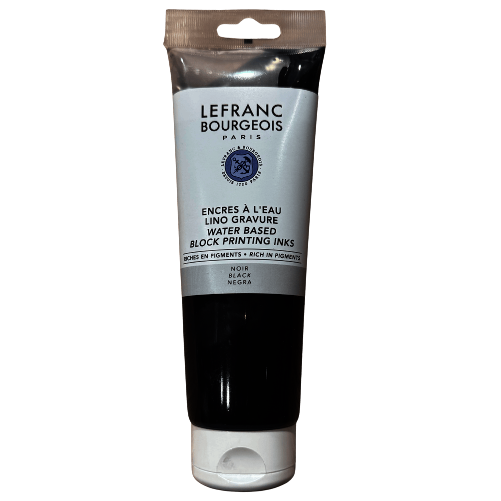 TINTA GRABADO LINOLEO AGUA LEFRANC 250ML RF 227 NEGRO       