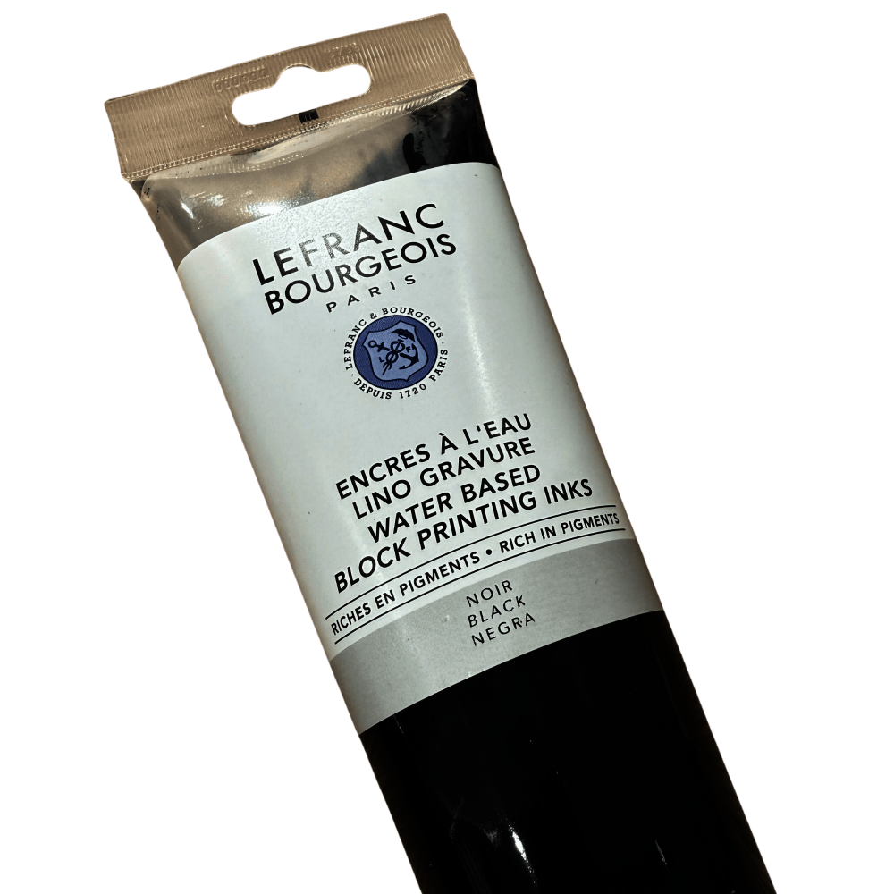 TINTA GRABADO LINOLEO AGUA LEFRANC 250ML RF 227 NEGRO       