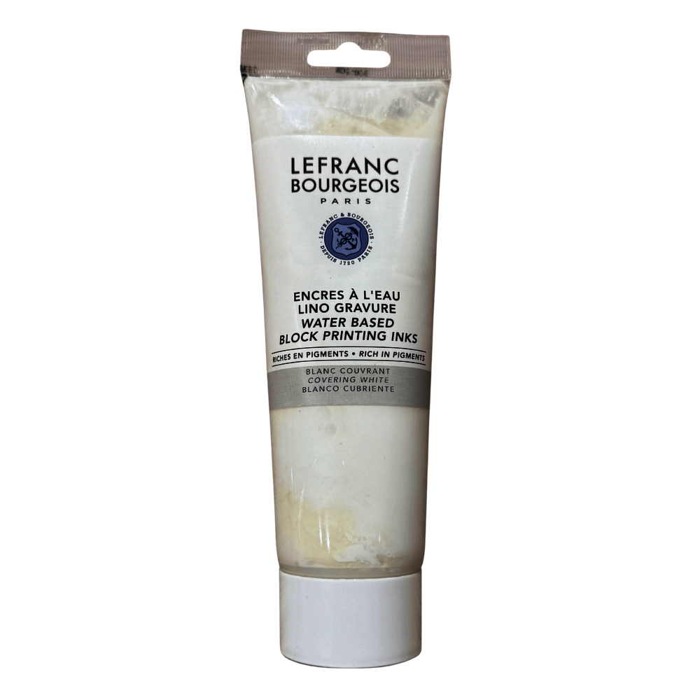 TINTA GRABADO LINOLEO AGUA LEFRANC 250ML RF 228 BLANCO      