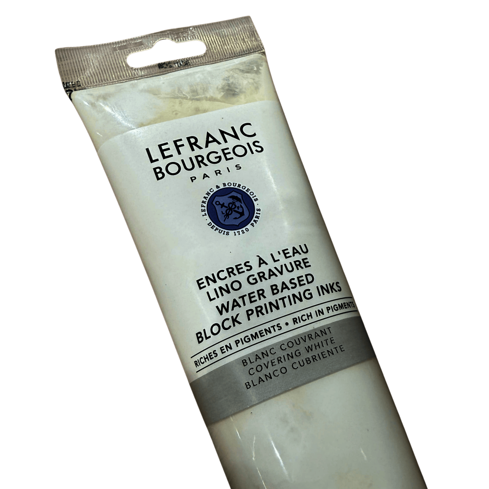 TINTA GRABADO LINOLEO AGUA LEFRANC 250ML RF 228 BLANCO      