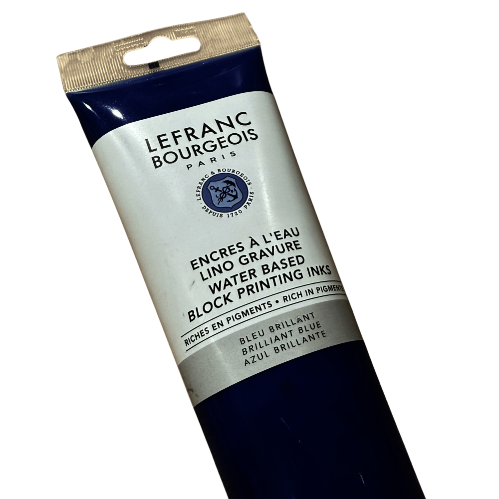 TINTA GRABADO LINOLEO AGUA LEFRANC 250ML RF 910 AZUL        
