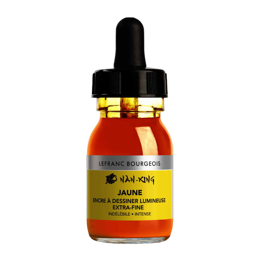 TINTA CHINA NAN-KING | CALIGRAFIA | 30ML | LEFRANC | AMARILLO  
