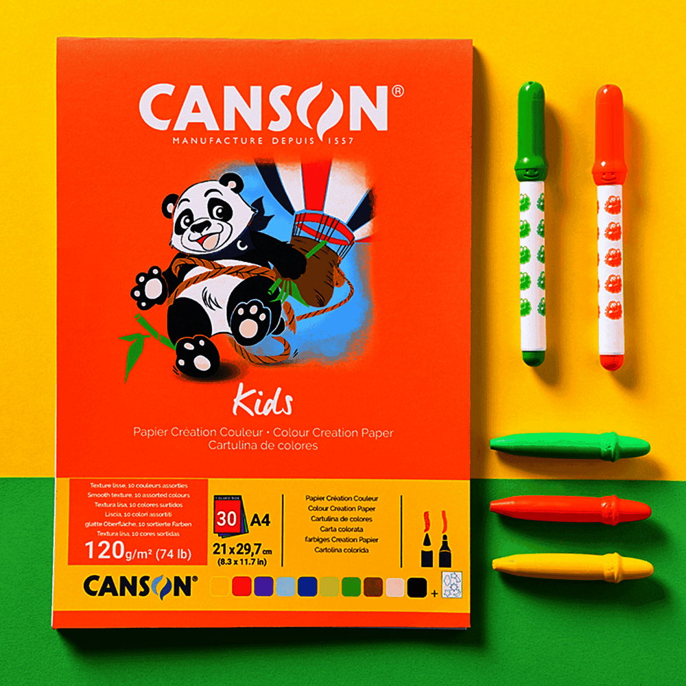 BITACORA CANSON CARTULINA COLORES GIOTTO BEBE A4 30