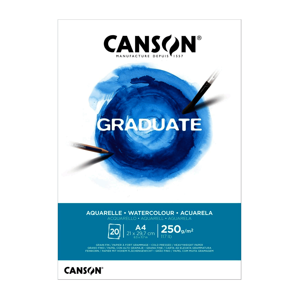 BITACORA CANSON GRADUATE | A4 | 250G | 20H | ACUARELA | C400110374