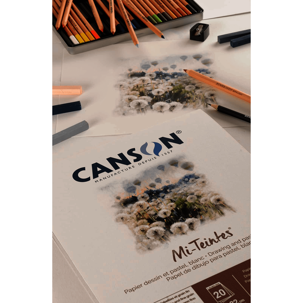 BITACORA CANSON MI-TEINTES 24X32CM 160G 20H BLANC C31027P001
