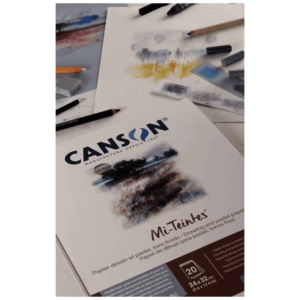BITACORA CANSON MI-TEINTES 24X32CM 160G 20H GRISE C31032P005