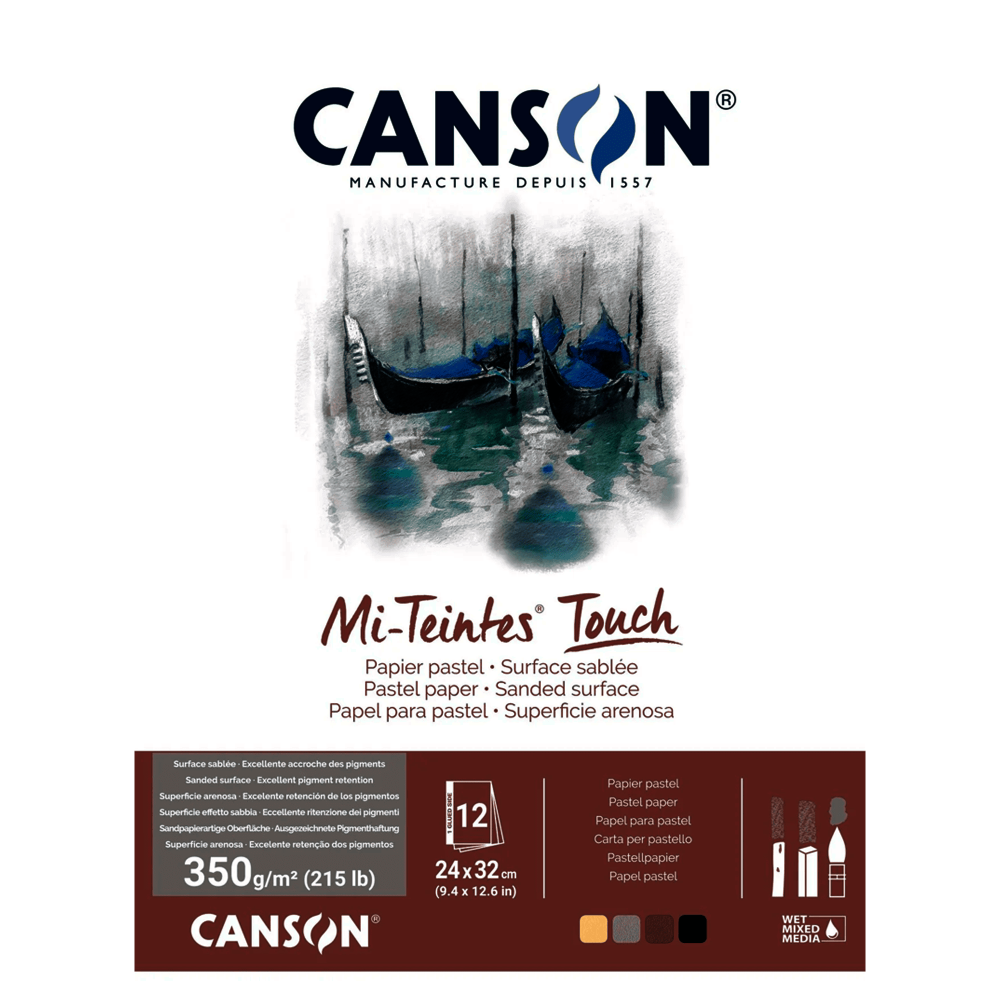 BITACORA CANSON MI-TEINTES 24X32CM 350G 12H PASTEL C200005424