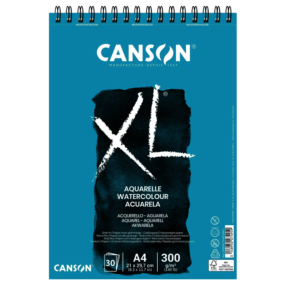 BITACORA CANSON XL | ACUARELA | A4 | 300G | 30H | C400039170