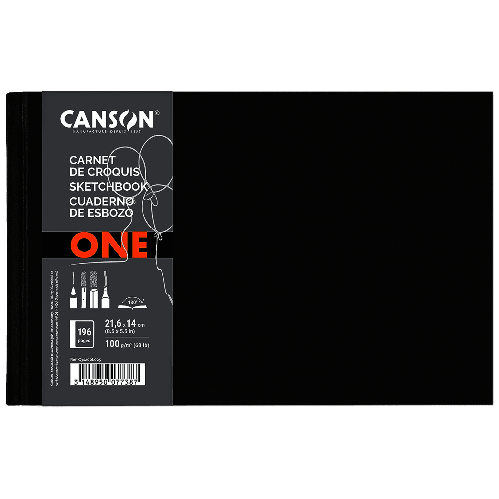 CUADERNO CANSON ONE 21.6X14CM 100GR ESBOZO HORIZ C31200L025