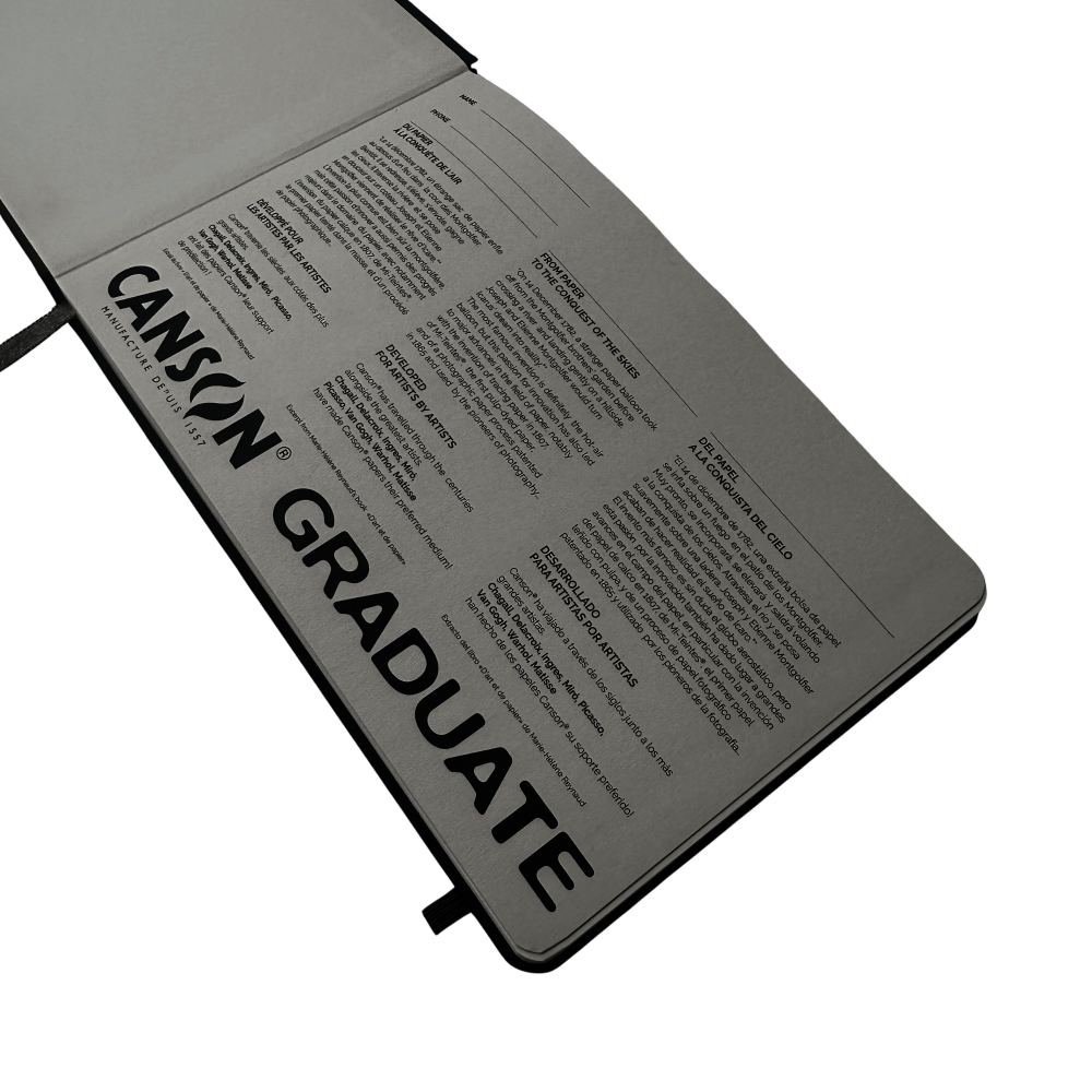 CUADERNO CANSON GRADUATE A5 250G ACUARELA HORIZ C31200L028