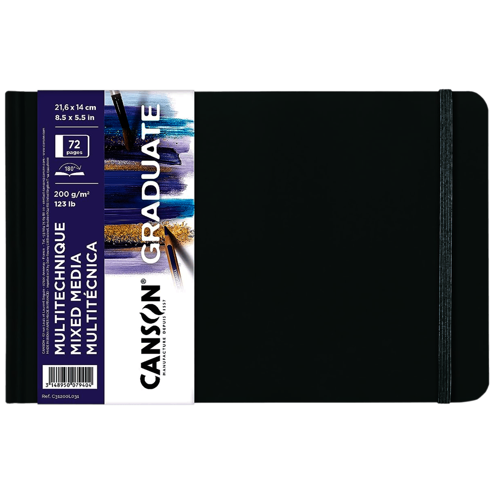 CUADERNO CANSON GRADUATE 21.6X14CM MIXMEDIA HORI C31200L031