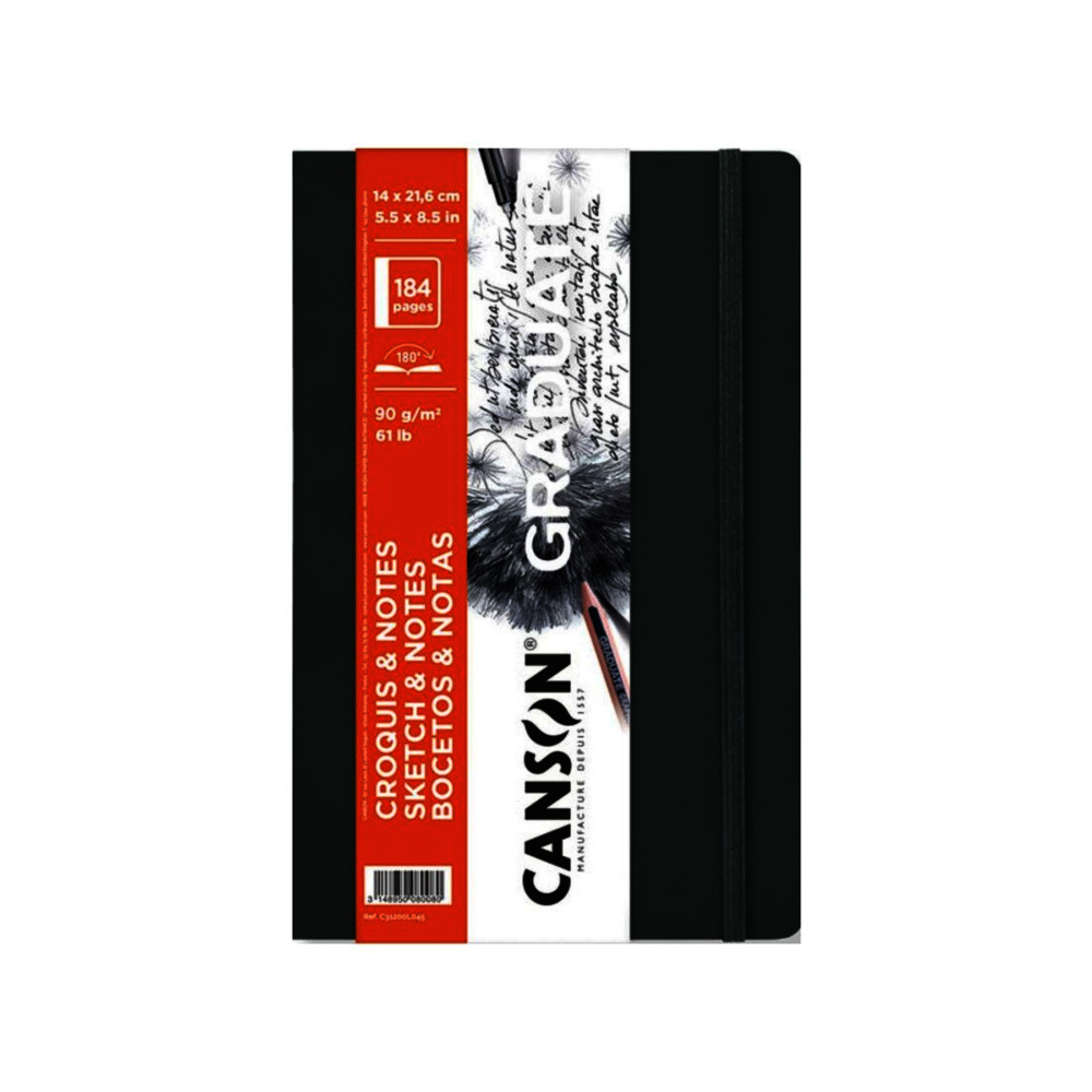 CUADERNO CANSON GRIS OSCU 14X21.6CM BOCETOS TAPA BLANDA