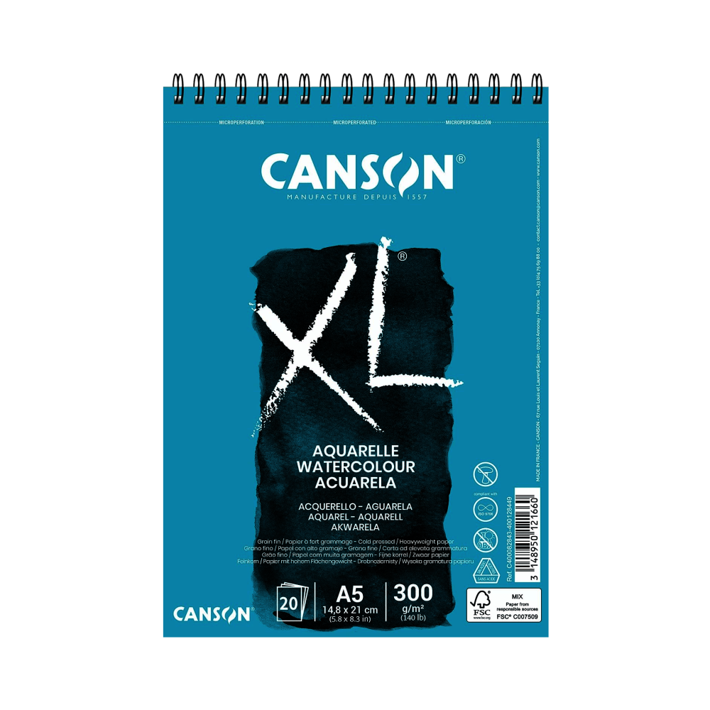 BITACORA CANSON XL | ACUARELA | A5 | 300G | 20H | C400082843    