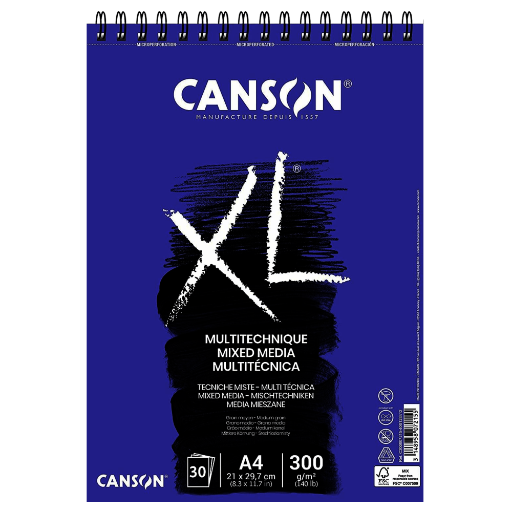 BITACORA CANSON XL | MIXMEDIA | A4 | 300G | 30H | C200807215 