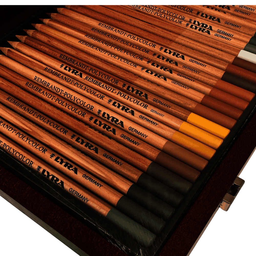 CAJA MADERA LAPICES LYRA POLY 106 PC L2004200