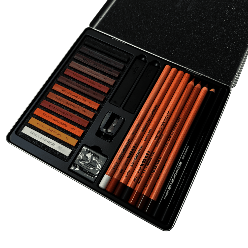 CAJA LAPIZ LYRA BOCETO MARRON X25 PC L2051250