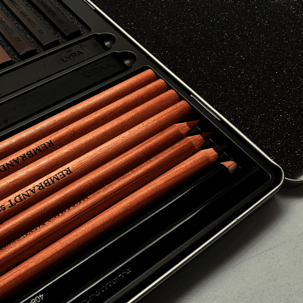 CAJA LAPIZ LYRA BOCETO MARRON X25 PC L2051250