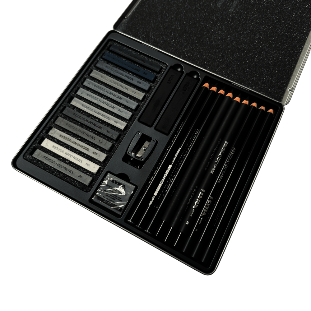 CAJA LAPIZ LYRA BOCETO GRISES X25 PC L2051251