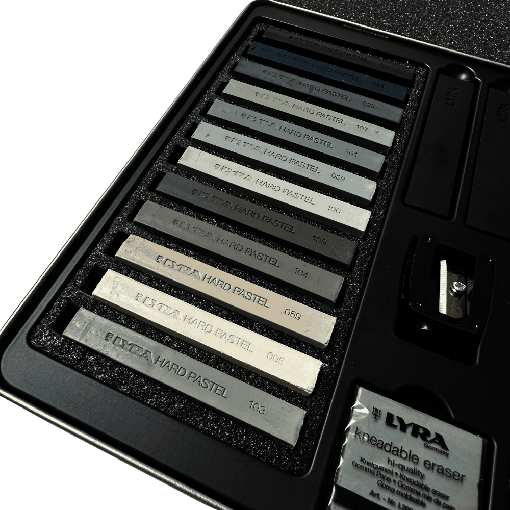 CAJA LAPIZ LYRA BOCETO GRISES X25 PC L2051251