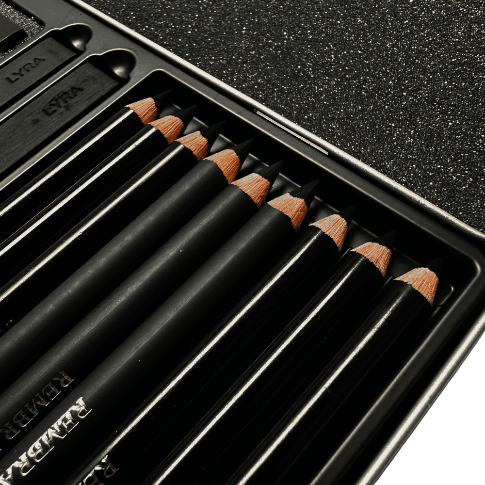 CAJA LAPIZ LYRA BOCETO GRISES X25 PC L2051251