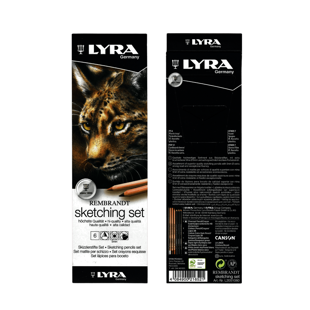 CAJA LAPIZ LYRA REMBRANDT | BOCETO | X6 | L2051060