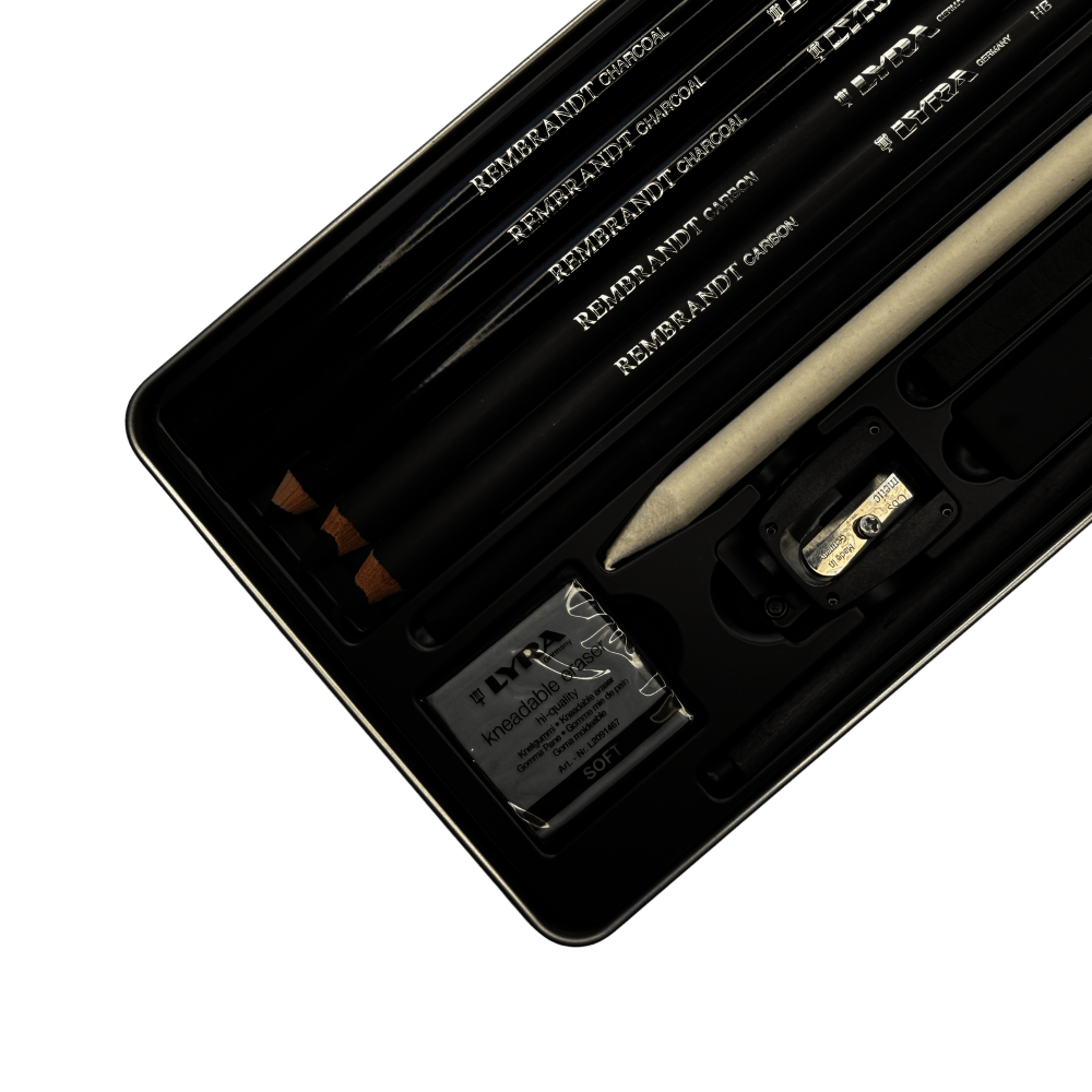 CAJA LAPIZ LYRA REMBRANDT | SET CARBONCILLO SECO | X11PCS | L2051112