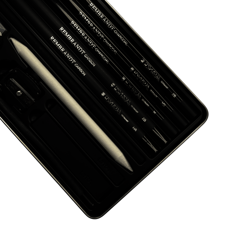 CAJA LAPIZ LYRA REMBRANDT | SET CARBONCILLO SECO | X11PCS | L2051112