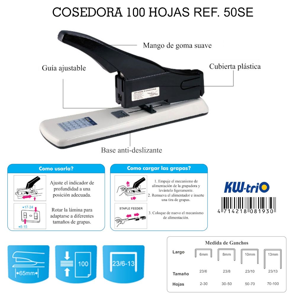 COSEDORA KW-TRIO 100 HOJAS RF 50SE