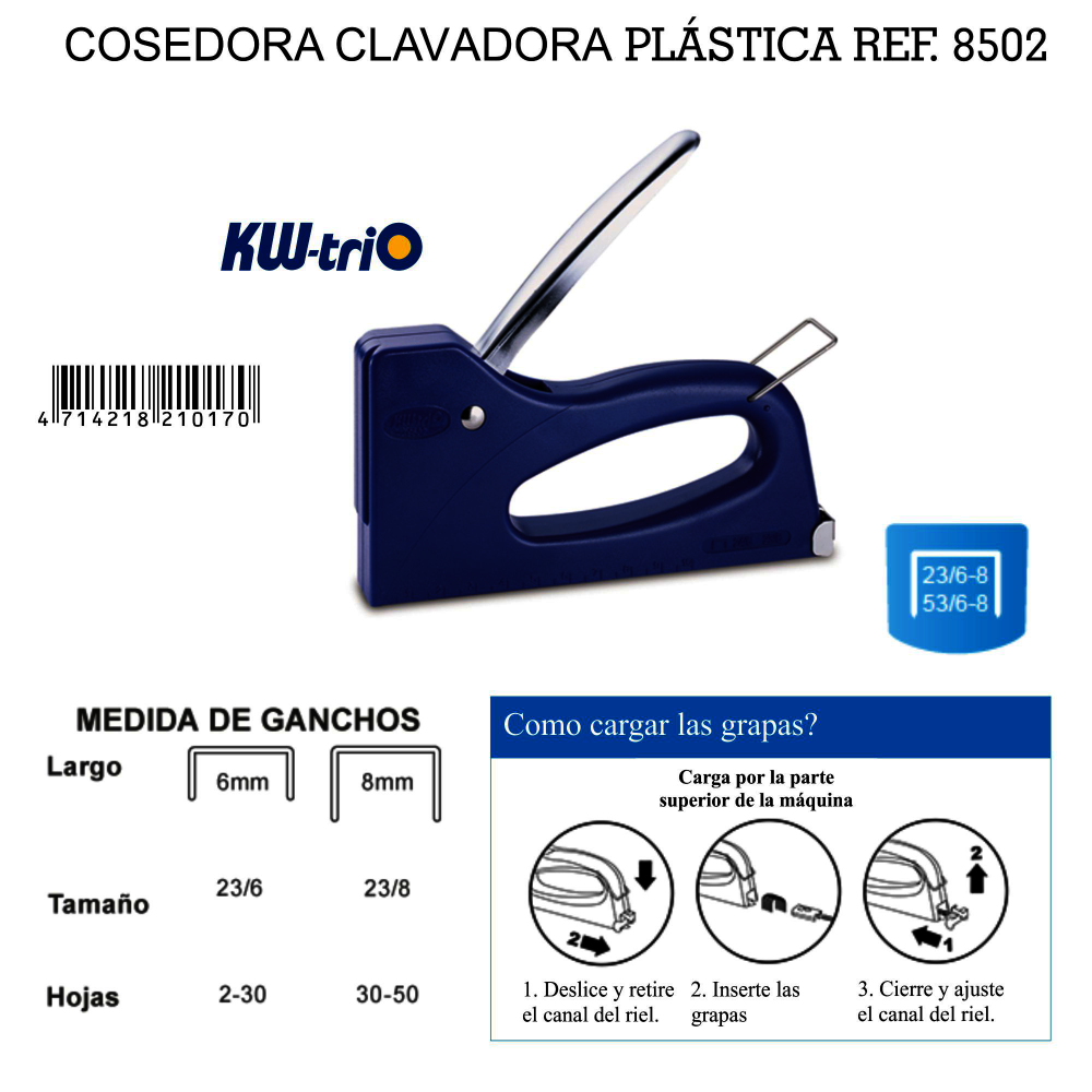 COSEDORA CLAVADORA KW-TRIO 8502 PLÁSTICA    