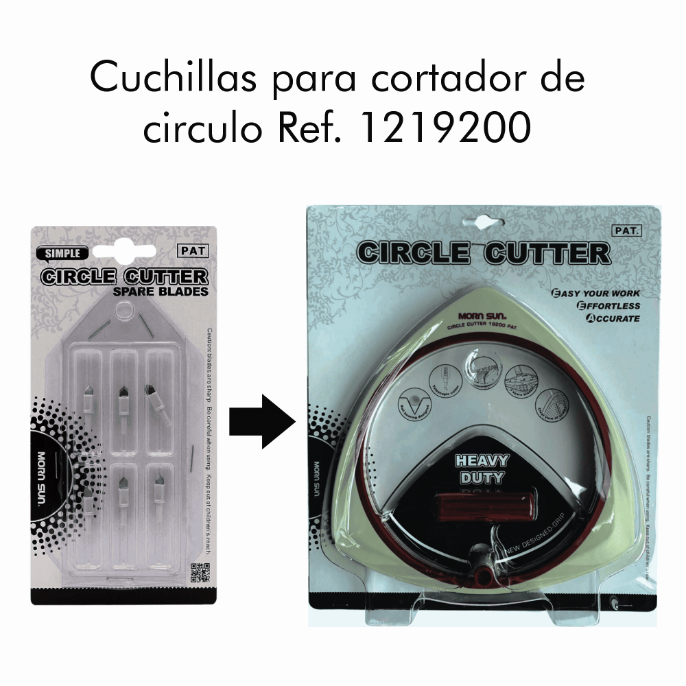 REPUESTO DE 6 CUCHILLAS CORTADOR EN CÍRCULO RF 1312842