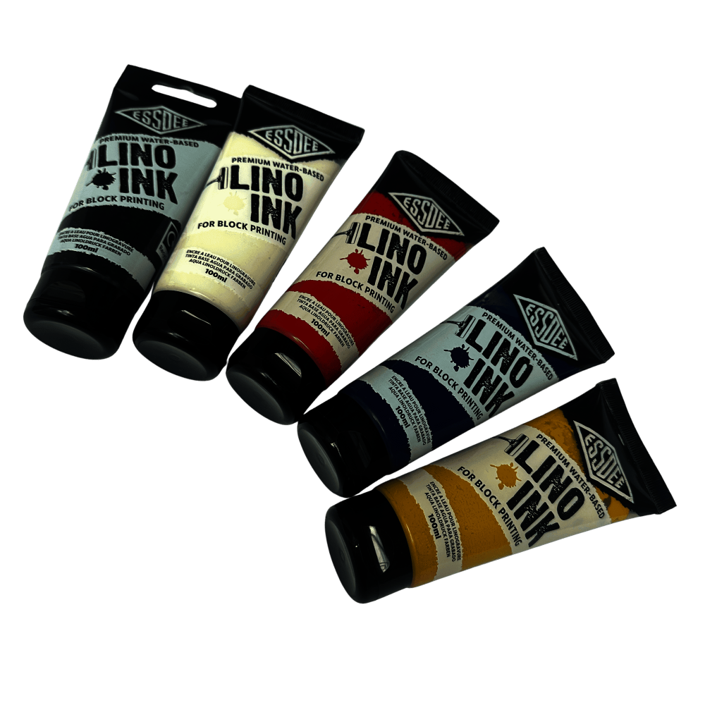 ESTUCHE TINTA LINOLEO BASE AGUA 100mlX5 TONOS ESSDEE LPI/A5R