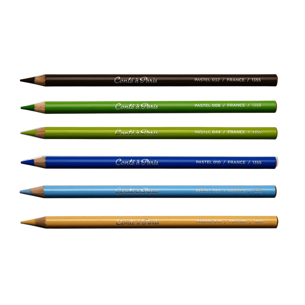 JUEGO LAPIZ CONTE PASTEL X 6 PAISAJES RF 50113              