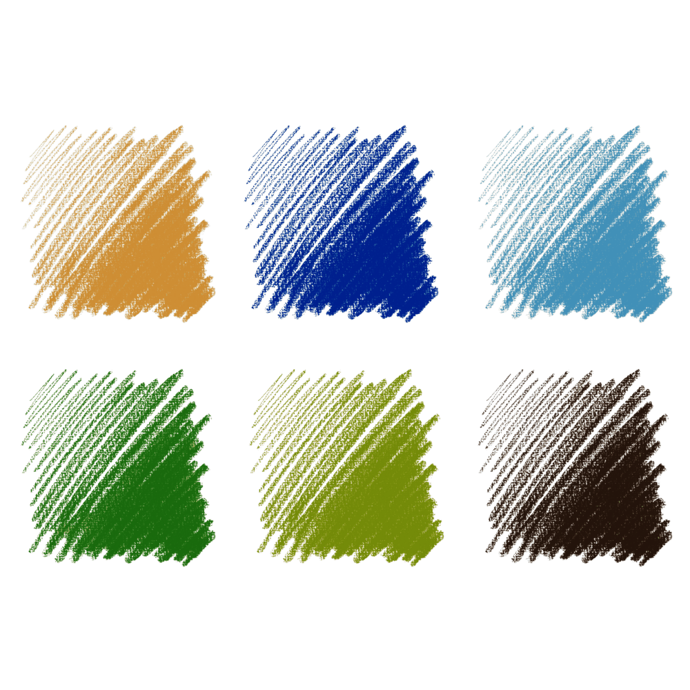 JUEGO LAPIZ CONTE PASTEL X 6 PAISAJES RF 50113              