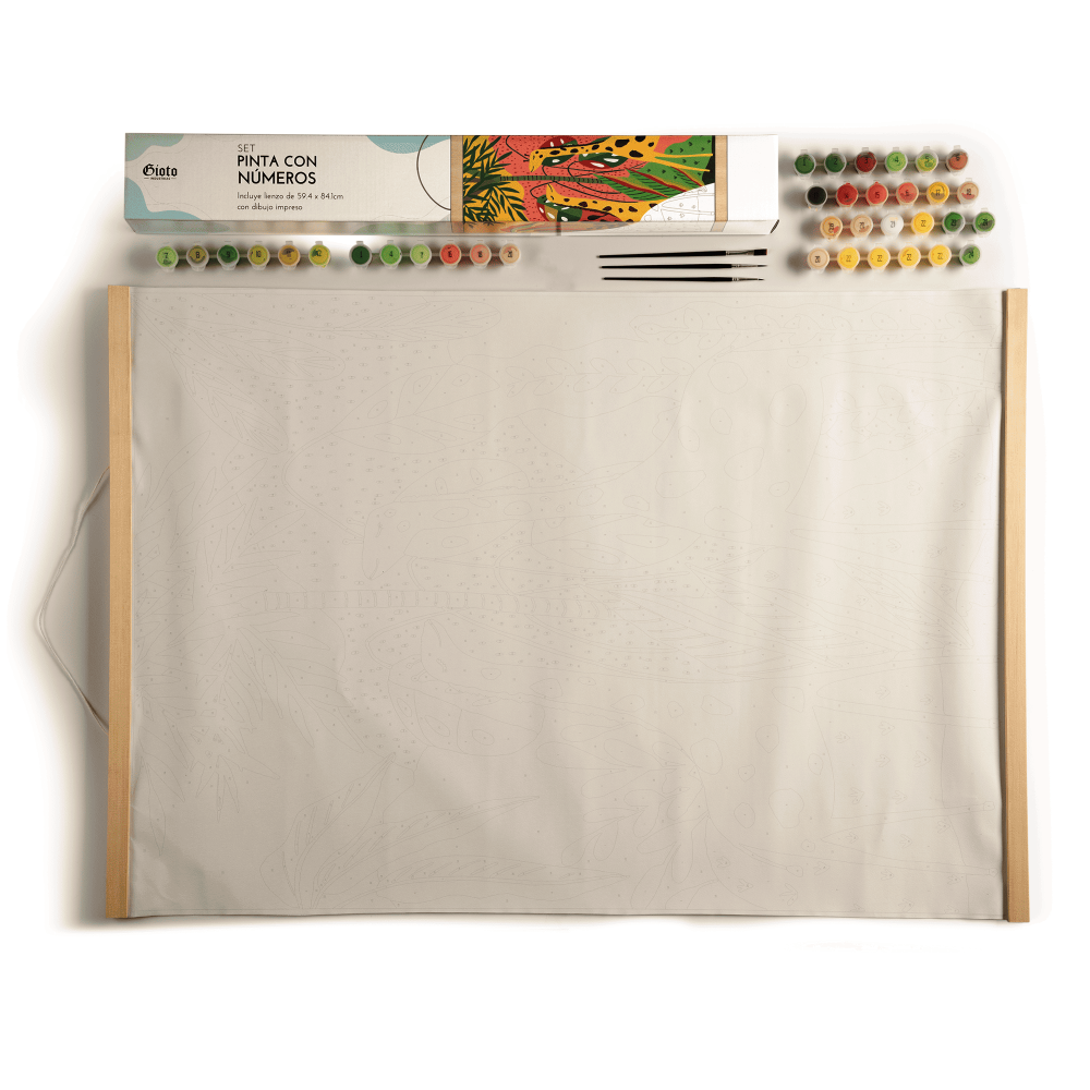 KIT PINTA POR NUMEROS 60X85CM W6255 JIRAFAS  