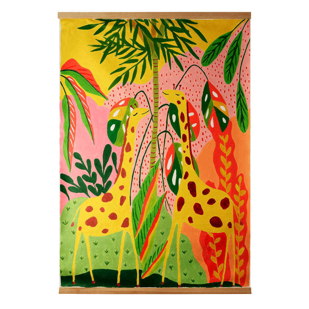 KIT PINTA POR NUMEROS 60X85CM W6255 JIRAFAS  