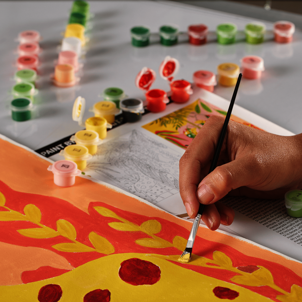 KIT PINTA POR NUMEROS 60X85CM W6255 JIRAFAS  