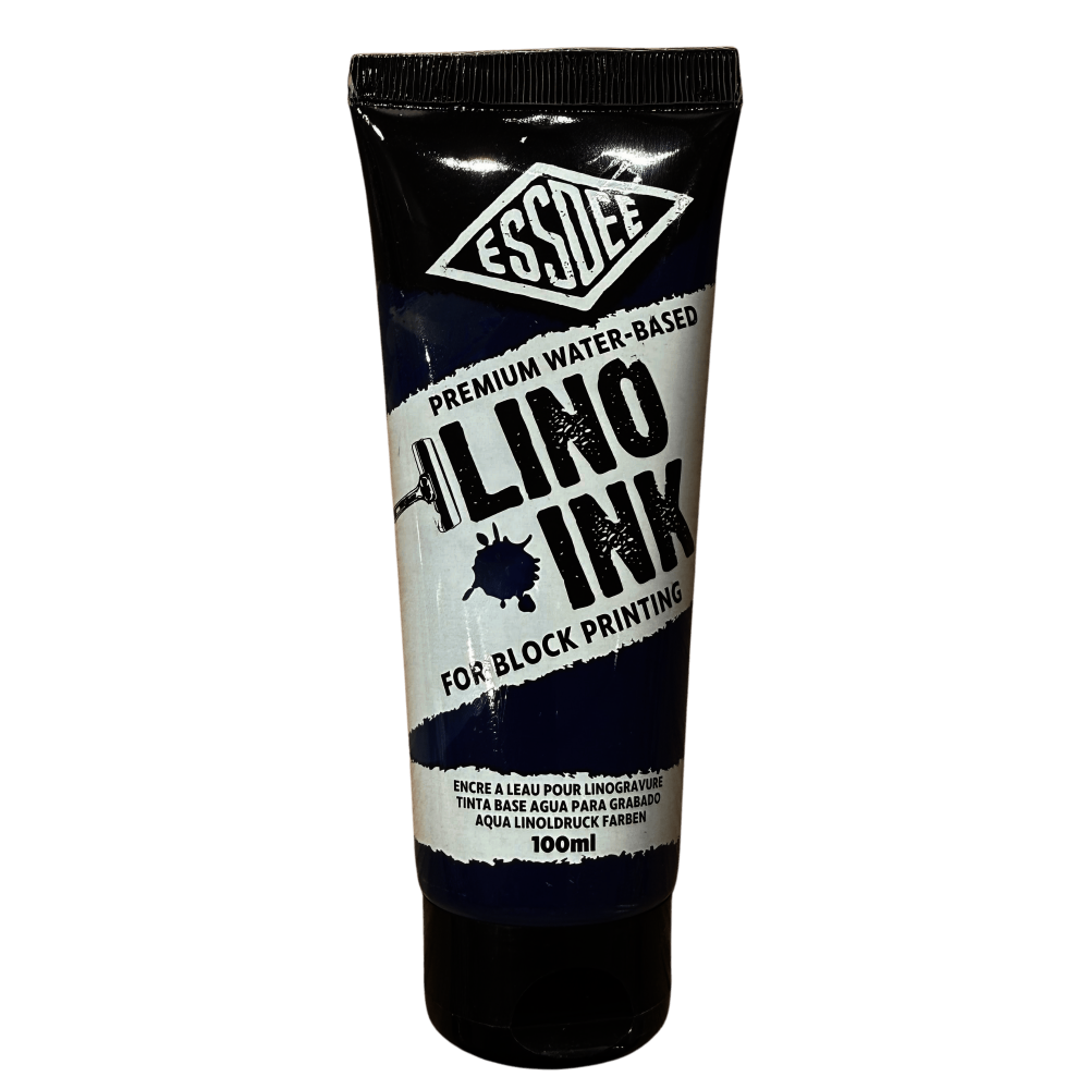 TINTA LINOLEO BASE AGUA 100ml ESSDEE AZUL