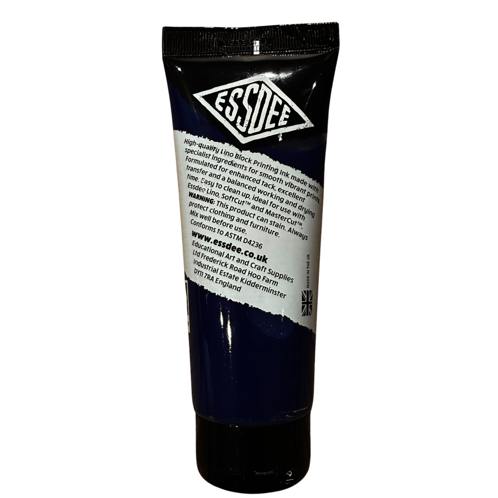 TINTA LINOLEO BASE AGUA 100ml ESSDEE AZUL