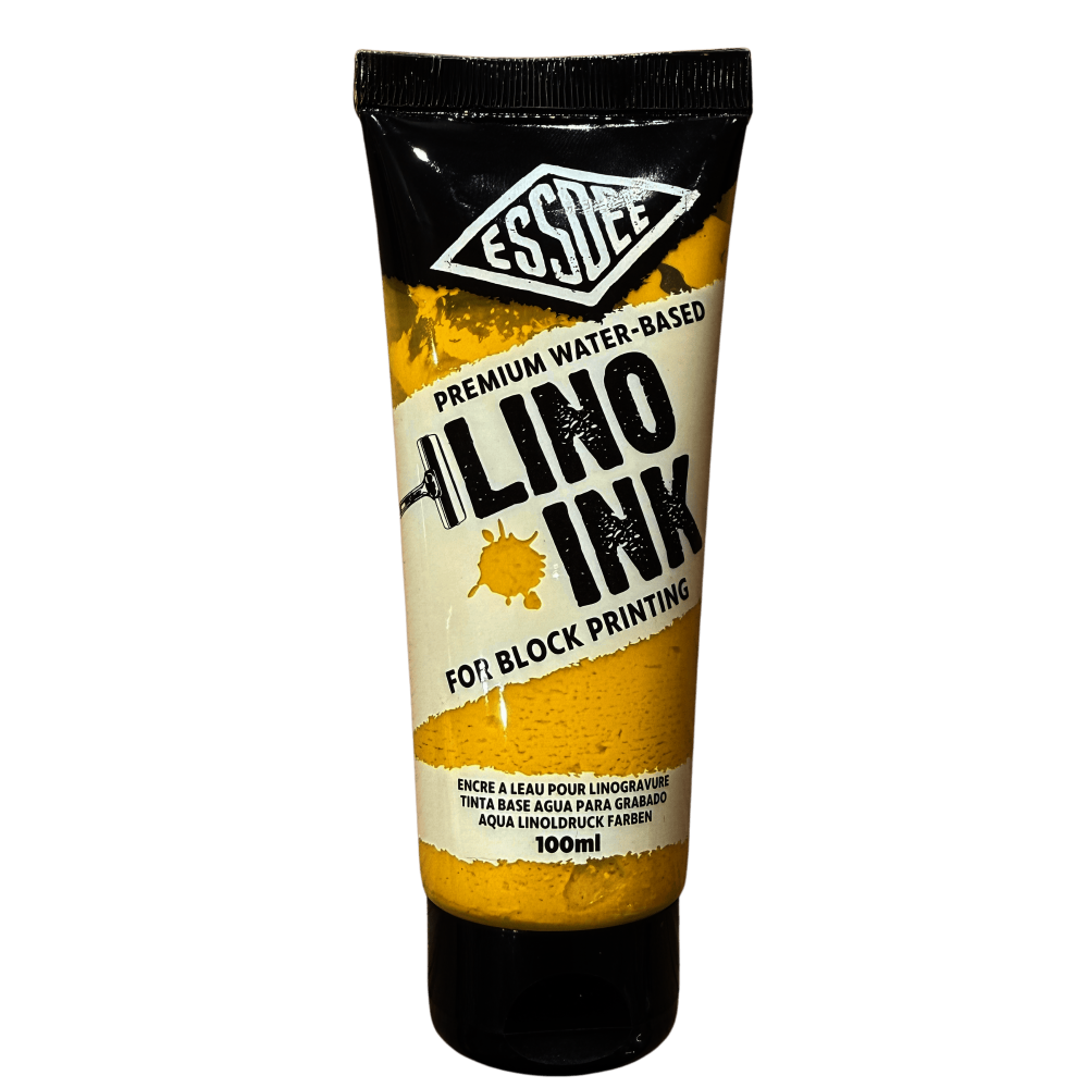 TINTA LINOLEO BASE AGUA 100ml ESSDEE AMARILLO
