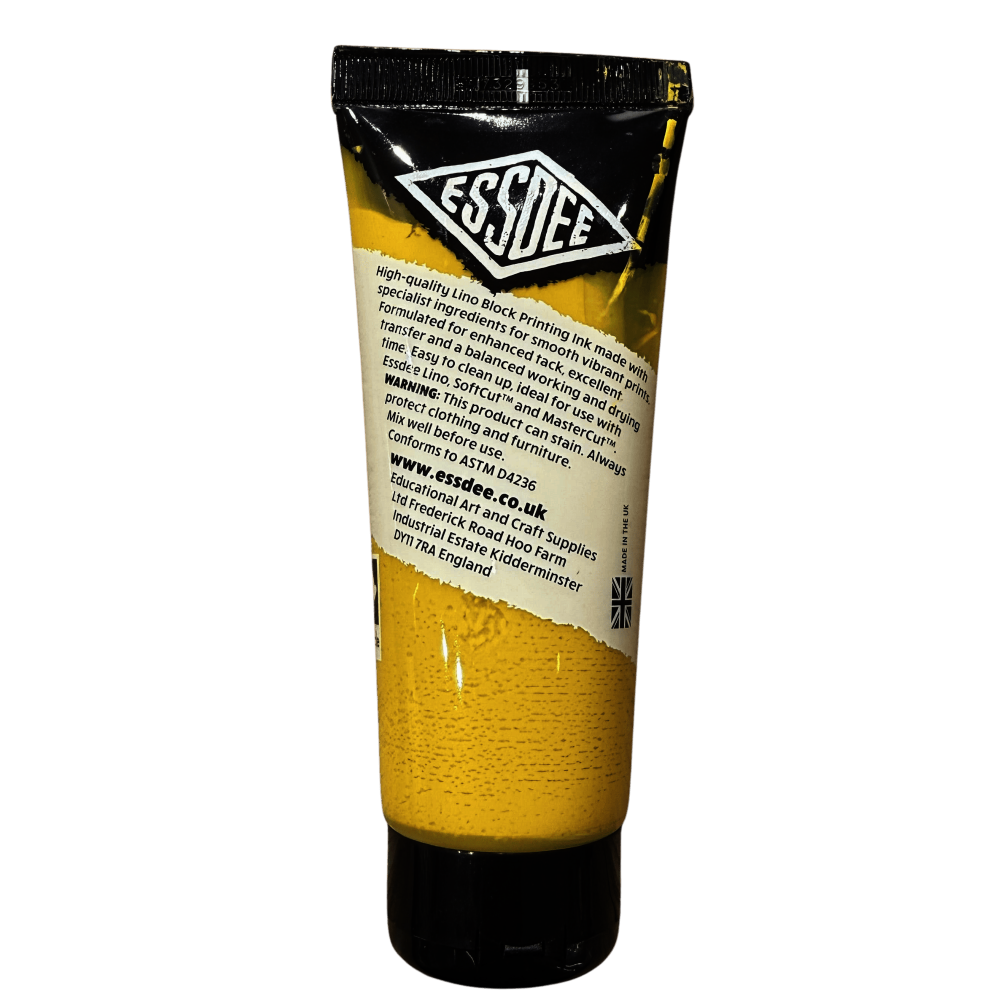 TINTA LINOLEO BASE AGUA 100ml ESSDEE AMARILLO