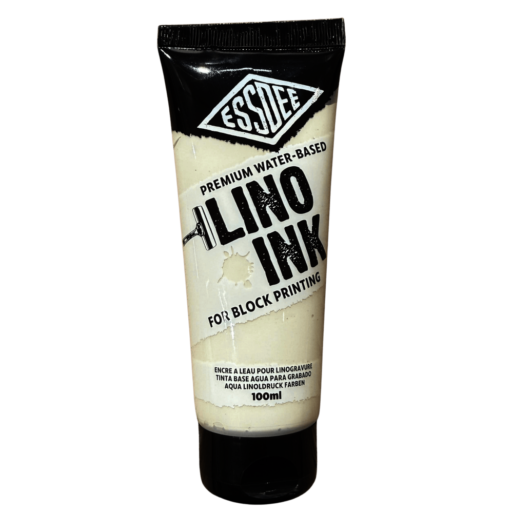 TINTA LINOLEO BASE AGUA 100ml ESSDEE BLANCO 