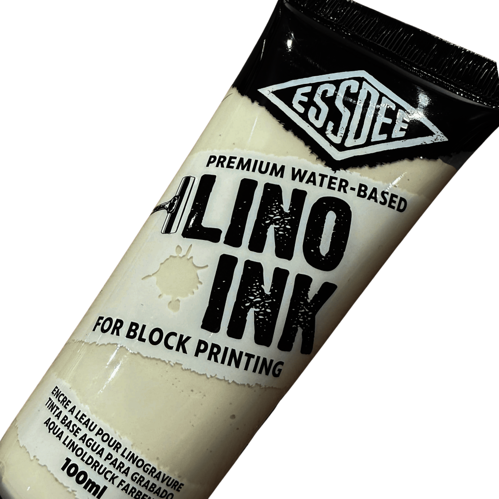 TINTA LINOLEO BASE AGUA 100ml ESSDEE BLANCO 